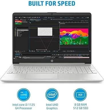HP 15s-FQ2006NK CORE I3 11TH 8GB/512GB SSD 15 POUCE
