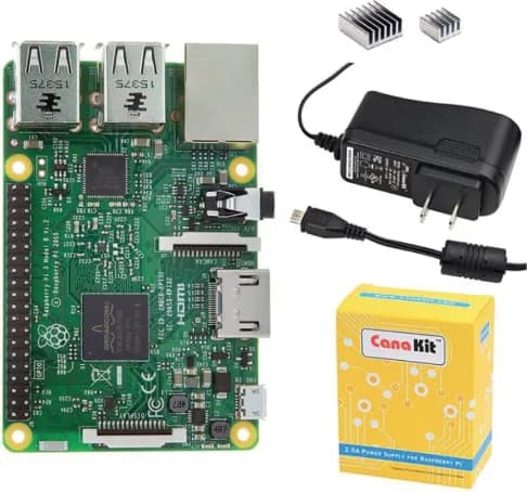 CanaKit Raspberry Pi 3 avec alimentation micro USB 2,5 A (répertoriée UL)