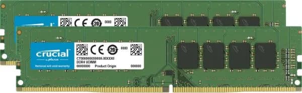 CRUCIAL BARETTE DDR4 32GB 3200MHZ PC4 DESKTOP