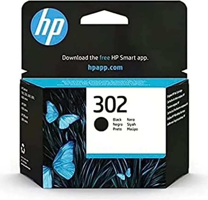 HP 302 Cartouche d’Encre Noir Authentique (F6U66AE)