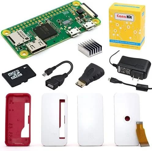 CanaKit Raspberry Pi Zero W (Wireless) Complete Starter Kit – 16 GB Edition w-k 105