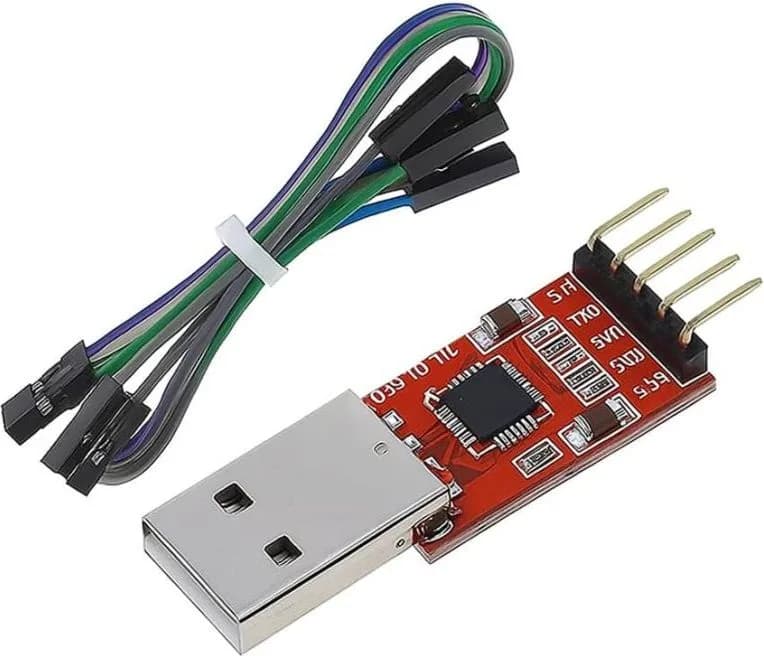 Adaptateur série USB vers TTL CP2102 – Module convertisseur USB 2.0 vers UART 5 broches avec sortie 3,3 V/5 V