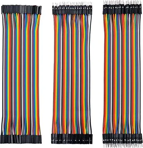 Câble Dupont Femelle-Femelle, Mâle-Femelle, Mâle-Mâle 40 broches, 20 cm, calibre 24 AWG