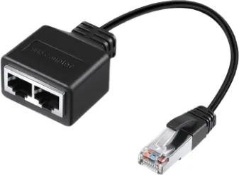 Adaptateur Répartiteur Splitter RJ45 mâle vers 2 femelles RJ45