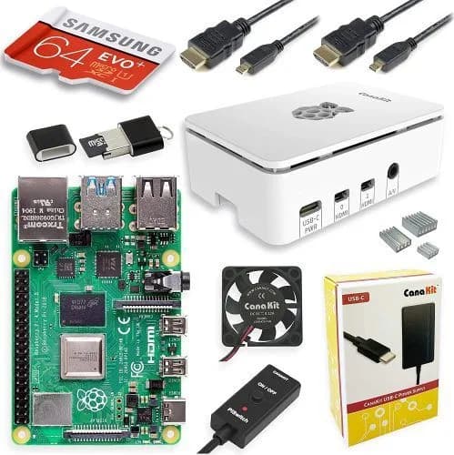 CanaKit Raspberry Pi 4 8GB Starter MAX Kit – 64GB Edition