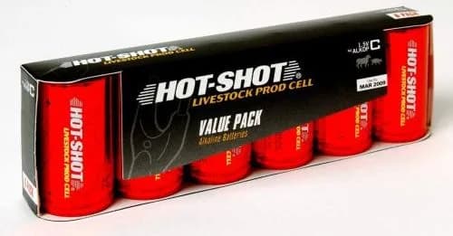 Bloc-piles de rechange HOT-SHOT Six piles alcalines de taille C