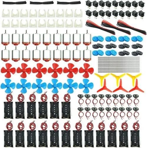 Kit de moteurs à courant continu EUDAX 18, mini moteur de passe-temps électrique 3V -12V 25000 tr