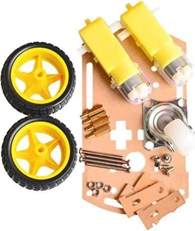 Kit de châssis de voiture Robot à moteur intelligent Lheng 2WD avec roues d’encodeur de vitesse pour Arduino bricolage