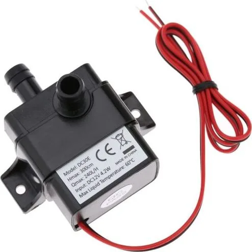 Anself Ultra-silencieux DC12V 4.2W pompe à d’eau submersible étanche pour la circulation de la fontaine d’étang