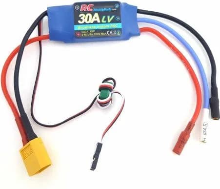 Contrôleur de vitesse électrique de moteur sans balais 30A RC ESC 3A UBEC avec prises de balle XT60 et 3,5 mm