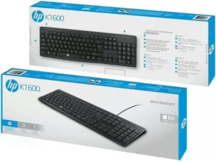 HP CLAVIER AVEC FIL USB K1600 PACKING BLEU