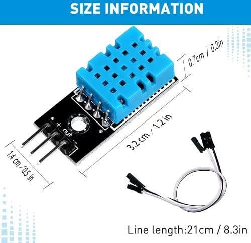 DHT11 Module de capteur d’humidité de la température (3,3 V-5 V)