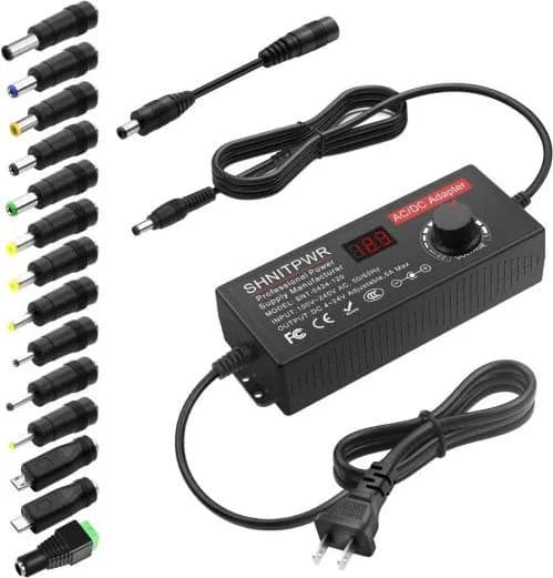 Adaptateur secteur 120W Adaptateur secteur universel 4V 5V 6V 9V 12V 15V 18V 19V 20V 24V Alimentation à découpage réglable