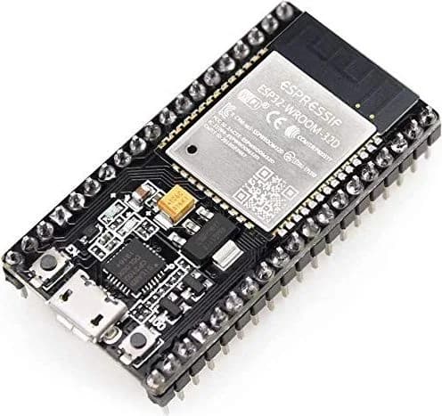 Carte de développement ESP-WROOM-32 ESP-32S Wi-Fi Bluetooth 4 Mo (CP2102 + 38 broches + Microcontrôleur)